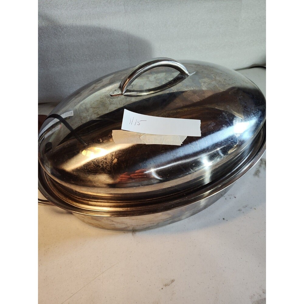 Stainless Steel Roasting Pan 18"X12"X2.5" Unbranded (1115)